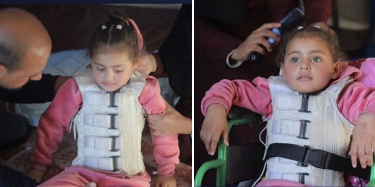 Tužna slika djevojčice iz Gaze koja u invalidskim kolicima čeka odlazak u inostranstvo na liječenje