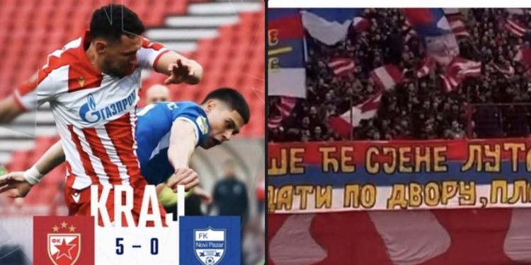 Crvena zvezda ubedljiva protiv Novog Pazara, provokacije sa tribina obeležile duel