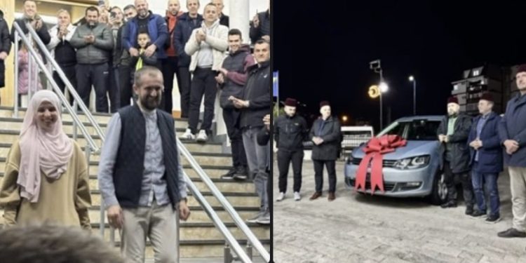 Džemat  u Konjicu iznenadio svog imama Ensar-ef. Zalihića poklon automobilom