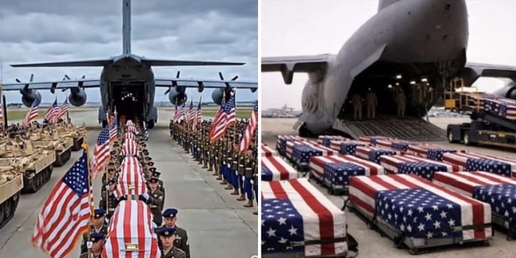 Još jedan avion sa poginulim amerikancima u napadu Irana na stigao u Ameriku, bestidni Tramp odao počast