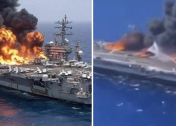 Iranci objavili snimak kada njihova raketa pogađa američki nosač aviona Abraham Linkoln