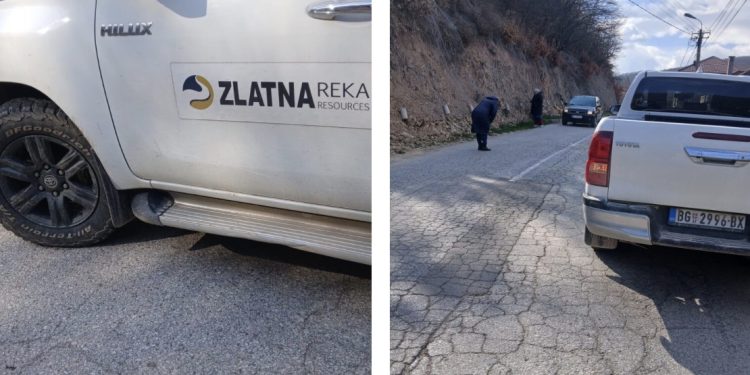 Zbor građana: Blokada vozila firme „Zlatna reka“ zbog iskopa na Rogozni