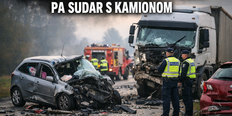 Pijana majka s djecom izazvala stravičan sudar sa kamionom