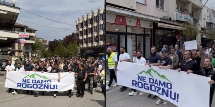Protest građana Novog Pazara protiv rudarenja na Rogozni: “Nećete kopati”