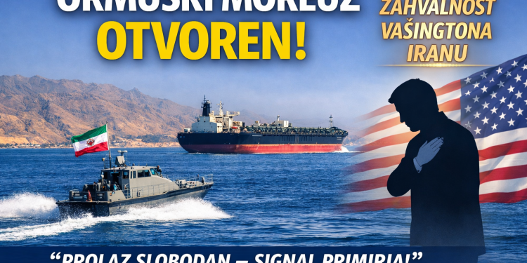 Ormuski moreuz ponovo otvoren, Tramp poslao poruku: “Hvala Iranu”