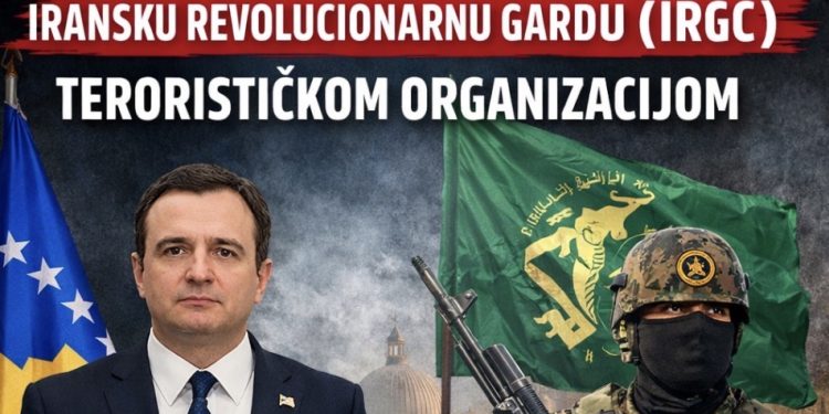 Kosovo proglasilo Islamsku revolucionarnu gardu Irana terorističkom organizacijom