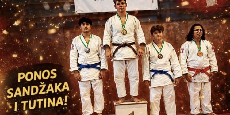 Mladi džudista Adem Sinanović iz Tutina osvojio zlatnu medalju na međunarodnom turniru
