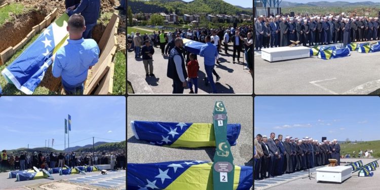 Vlasenica: Klanjana dženaza-namaz i obavljen ukop šest šehida agresije na Bosnu i Hercegovinu