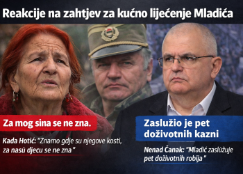 Reakcije na zahtjev za puštanje Mladića: zaslužio je 5 doživotnih, njegov grob ce se znati a sudbine naših nikad