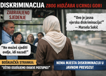 Diskriminacija žene zbog hidžaba u Crnoj Gori: Vozač autobusa joj nije dozvolio da sjedii gdje hoće