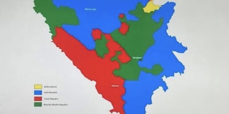 Politička Bomba u Zagrebu: Predstavljena mapa BiH sa trećim Hrvatskim entitetom