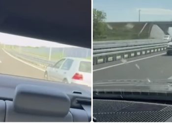 Nakon nedavne tragedija kad je auto vozio u suprotnom smeru, danas opet snimljen kod Požarevca