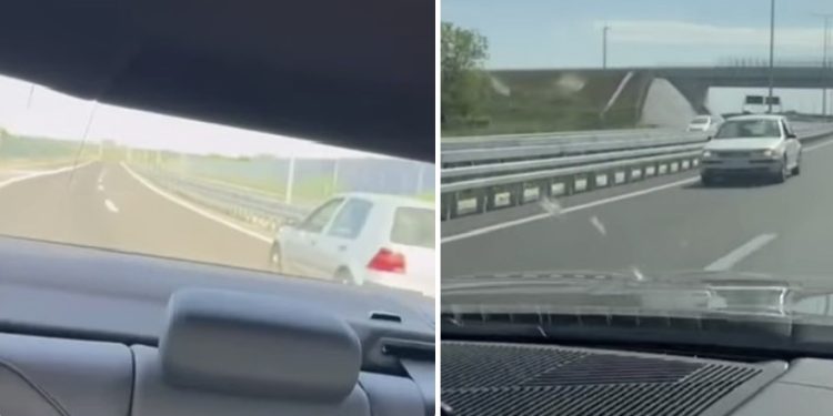 Nakon nedavne tragedija kad je auto vozio u suprotnom smeru, danas opet snimljen kod Požarevca