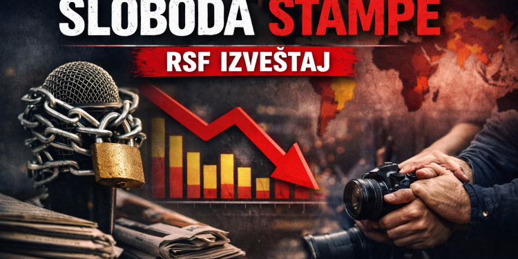 Srbija ubjedljivo na poslednjem mjestu u regionu po indeksu slobode štampe, daleko iza Kosova i Albanije