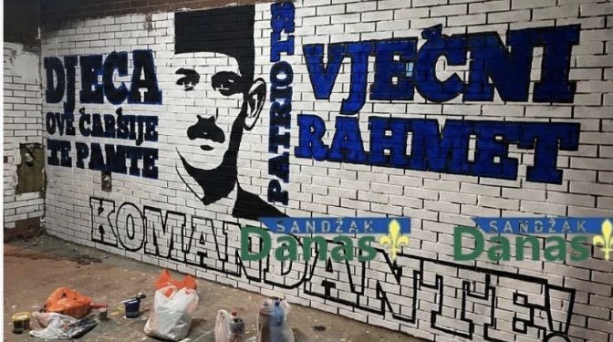 Kada Pazarci posvete mural svom heroju reaguje policija, a kada širom Srbije slave osuđene ratne zločince nema reakcije