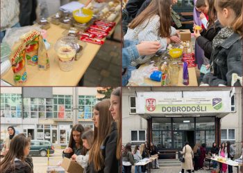 Tutin: Učenici OŠ “Vuk Karadžić” organizovali humanitarni bazar za pomoć dvema porodicama
