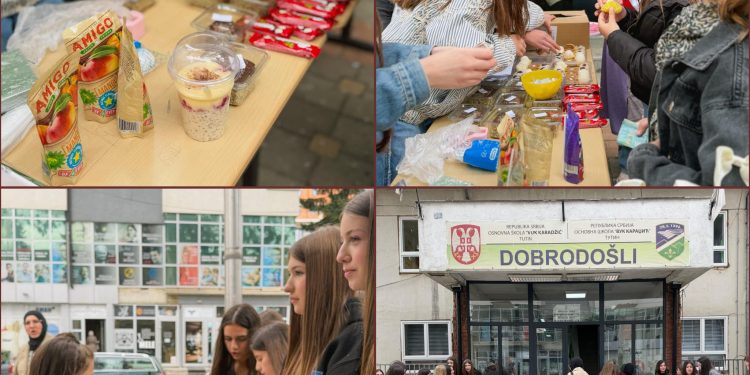 Tutin: Učenici OŠ “Vuk Karadžić” organizovali humanitarni bazar za pomoć dvema porodicama