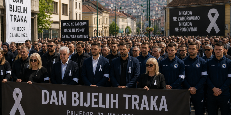Dan bijelih traka obilježen širom BiH: Građani i poznate ličnosti odali počast žrtvama Prijedora