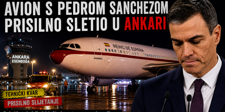 Avion sa premijerom Španije prinudno sletio u Ankari: Kritike Americi i Izraelu dovode do pojačane bezbjednosti