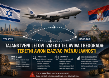 TAJNI LETOVI IZMEĐU TEL AVIVA I BEOGRADA: Šta stoji iza pojačanog teretnog saobraćaja
