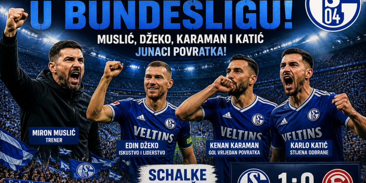 Bosanci vratili Schalke u Bundesligu: Muslić, Džeko, Katić i Karaman junaci povratka