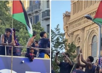 Jedan od najboljih fudbalera svijeta, Yamal proslavio titulu sa Palestinskom zastavom u ruci VIDEO