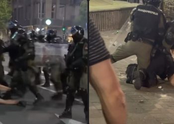 Brutalna intervencija policije nad studentima: Vlast nervozna nakon velikog skupa na Slaviji VIDEO