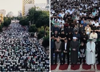 Glavni gradski trg u Tirani ispunjen vjernicima na Kurban-bajramu VIDEO