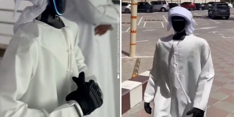Dubai: Robot obučen u nacionalnu odeću klanjao Bajram namaz