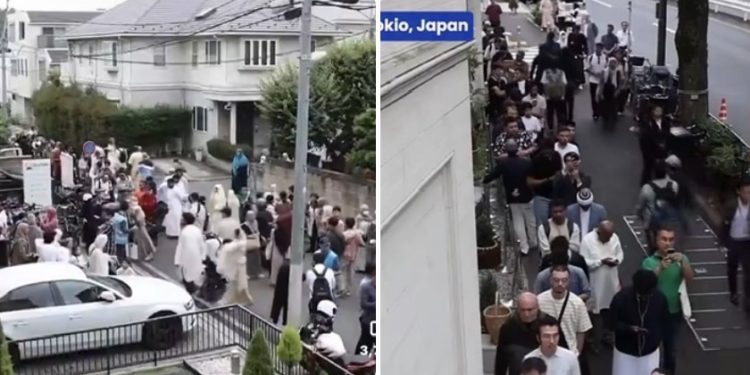 U glavnom gradu Japana Kurban bajram se klanjao u tri grupe, zbog velikog broja vjernika
