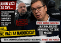ZAKON VAŽI ZA SVE, ALI NE I ZA RADOIČIĆA? Vučić ga braniona pitanje da ga čuva žandarmerija