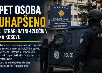 PET OSOBA UHAPŠENO U ISTRAGI RATNIH ZLOČINA NA KOSOVU