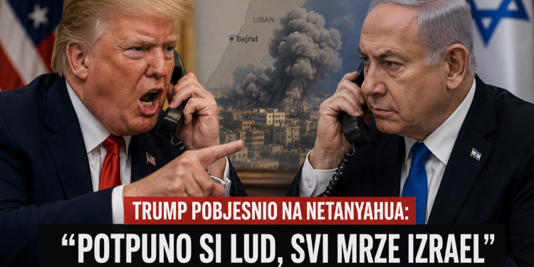 Trump navodno žestoko napao Netanyahua: “Potpuno si lud, svi mrze Izrael”