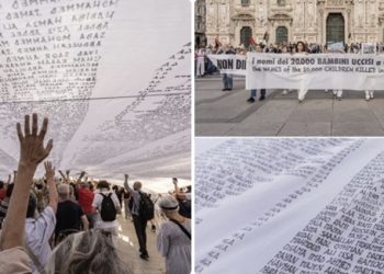 „Ne zaboravite njihova imena“: Potresan skup u Milanu posvećen djeci ubijenoj u Gazi