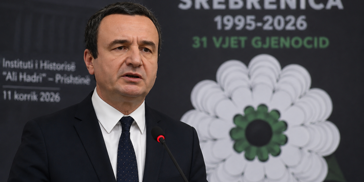 Kurti na Komemoraciji povodom 31. godišnjice genocida: “U Srebrenici je počinjen genocid, to je historijska istina”