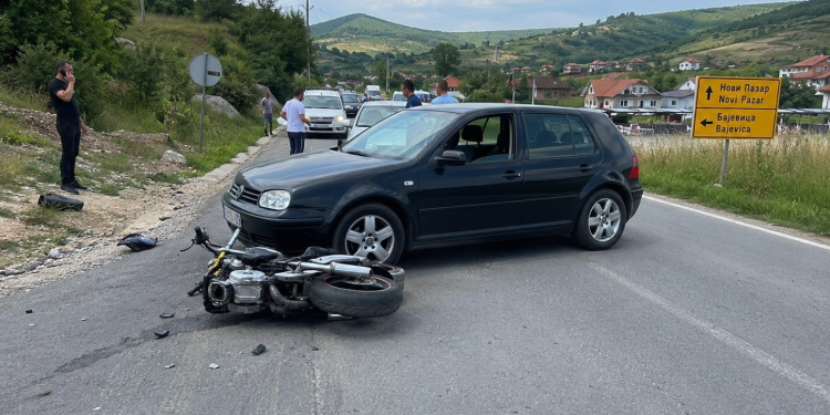 Još jedna nesreća u naselju Mur:Motociklista  povređen u sudaru sa automobilom
