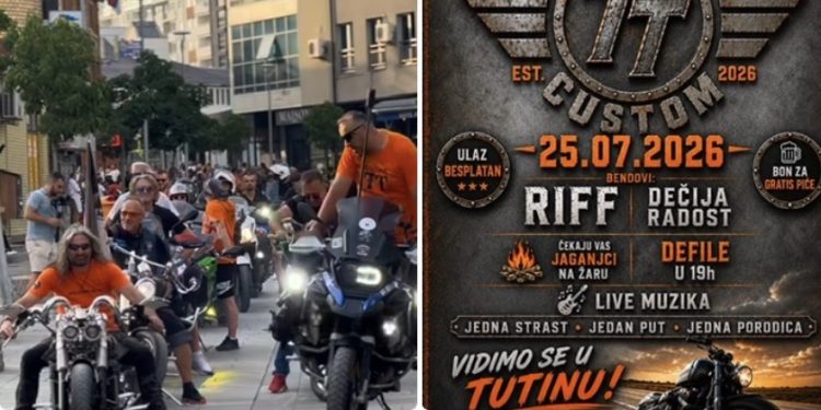Tutin domaćin velikog 7. tradicionalnog moto spektakla: Besplatan ulaz, defile, koncerti i druženje bajkera