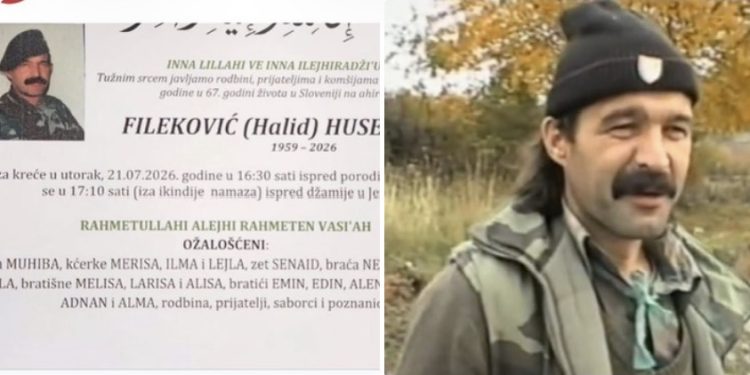 Na Ahiret preselio ratni komandant Petog korpusa Armije RBiH Husein Fileković Musa