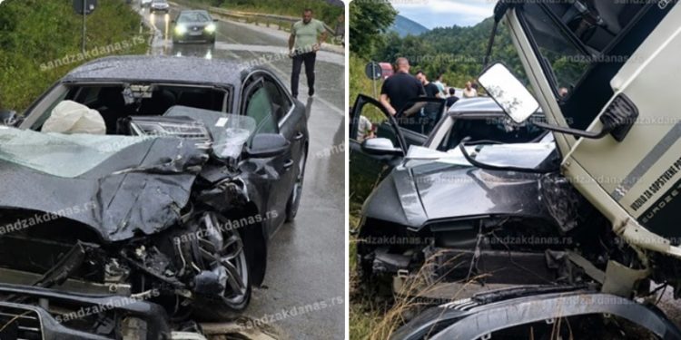 Težak sudar na Pazarištu kod Novog Pazara: Kamion i Audi učestvovali u saobraćajnoj nesreći