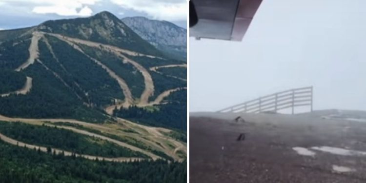 U sred ljeta snijeg na rožajskoj planini Štedim, niko se ne seća da je nekada u ovo doba padao