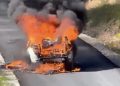 Gori automobil na putu Mađare-Paljevo kod Tutina, nema žetava VIDEO