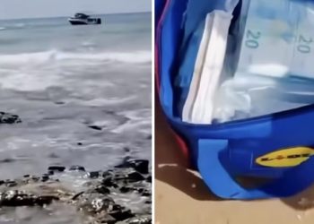 TURISTI OSTALI U ŠOKU: NEPOZNATI BACALI TORBE SA NOVCEM U MORE, A ONDA SU IH LJUDI SA PLAŽE POČELI VADITI