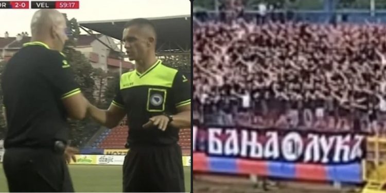 Prekinuta utakmica Borac – Velež zbog skandiranja Ratku Mladiću: sudija Admir Musić poslao igrače u svlačionice