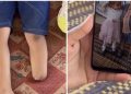 Četverogodišnja Jamalat iz Gaze gleda stare fotografije i traži svoju nogu