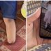 Četverogodišnja Jamalat iz Gaze gleda stare fotografije i traži svoju nogu