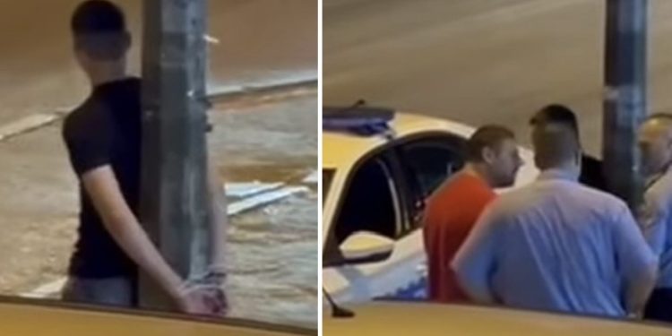 Svezao sina za banderu pored glavne gradske ulice, policija reagovala VIDEO