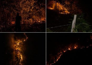 VELIKI POŽAR NA GOLIJI: Kuće u nekoliko okolnih sela ugrožene, vatra sve bliža