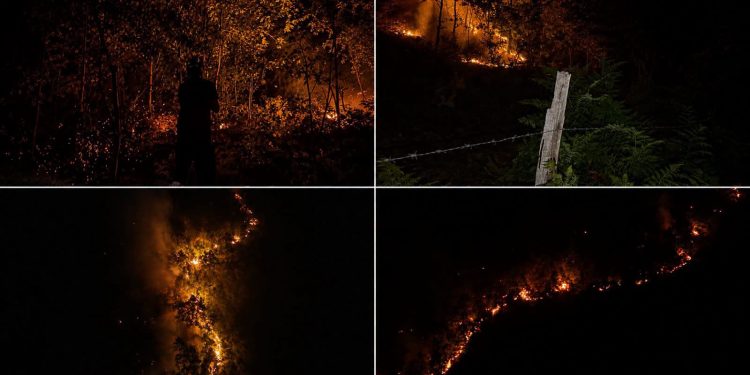 VELIKI POŽAR NA GOLIJI: Kuće u nekoliko okolnih sela ugrožene, vatra sve bliža