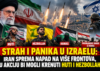 STRAH I PANIKA U IZRAELU: IRAN NAPADA NA VIŠE FRONTOVA, U AKCIJU ĆE KRENUTI HUTI I HEZBOLLAH
