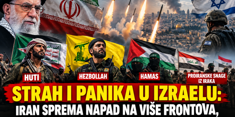 STRAH I PANIKA U IZRAELU: IRAN NAPADA NA VIŠE FRONTOVA, U AKCIJU ĆE KRENUTI HUTI I HEZBOLLAH